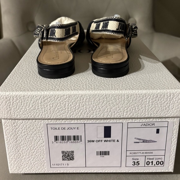 J’aDIOR slingback flat size 35 NWT - Picture 6 of 6